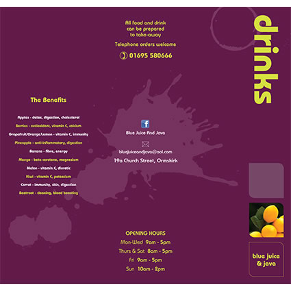 Menu design